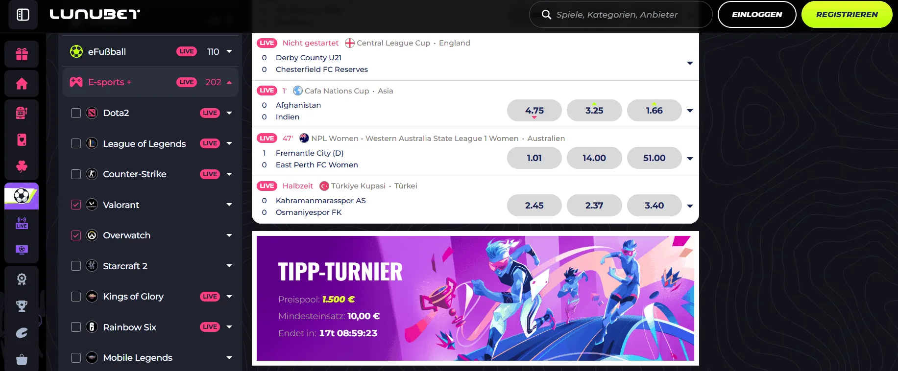 Lunubet Online Casino Webseite Lunubet Casino Startseite